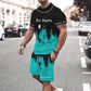 👕 50 % DE RÉDUCTION EN CE MOMENT ! 🔥 Ensemble t-shirt et short à imprimé graphique pour homme – Tissu doux, design audacieux, idéal pour les journées d'été ☀️