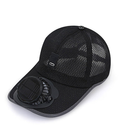 🧢☀️✨ PROMO LIMITÉE -50% ! Casquette de Baseball avec Ventilateur Solaire – 360° Orientable, Autonomie 16h, Protection UV50+ (6 Couleurs)