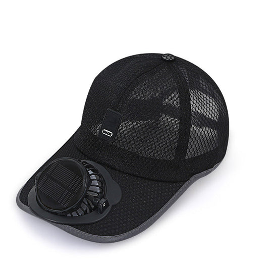🧢☀️✨ PROMO LIMITÉE -50% ! Casquette de Baseball avec Ventilateur Solaire – 360° Orientable, Autonomie 16h, Protection UV50+ (6 Couleurs)