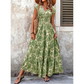 🍁 PROMO LIMITÉE 50% DE RÉDUCTION ! ✨ Robe Longue Femme – V, Imprimé Floral, Taille Froncée ✨
