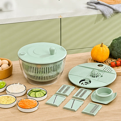 🥗 ÉCONOMISEZ 53% POUR UN TEMPS LIMITÉ ! ✨ Essoreuse & Coupe-Légumes 9-en-1 – Multifonction, Pratique, Innovant 🥒