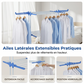 🧺 Séchoir à Linge Pliable sur Roues – séchage spacieux et déplacement sans effort ! ✨ Finis le encombrement et les séchoirs instables – profitez d’un intérieur ordonné et d’un usage pratique au quotidien. 🏡☀️