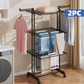 🧺 Séchoir à Linge Pliable sur Roues – séchage spacieux et déplacement sans effort ! ✨ Finis le encombrement et les séchoirs instables – profitez d’un intérieur ordonné et d’un usage pratique au quotidien. 🏡☀️
