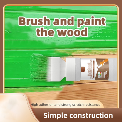📢⏰🖌️ PROMO -50% ! Pinceau 2-en-1 Rénovation Bois – 6 Couleurs, 180g, à Base d'Eau, Faible Odeur, Résistant, Temps de Séchage 3h