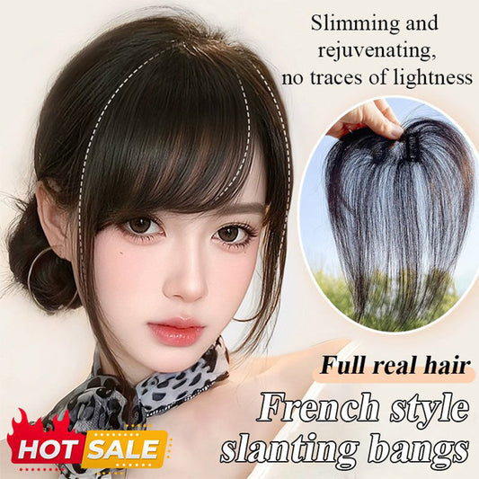 💇‍♀️💫✨ PROMO FLASH -50% ! Frange Française Clip-On Sans Couture – Légère, Ligne Frontale Invisible & Fixation Clip (4 Nuances, 20 cm)