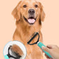 🐾✨🐶 OFFRE SPÉCIALE -50% ! Brosse de Toilettage Double Face pour Chiens & Chats – 2 Côtés, Manche Ergonomique (Orange/Vert)