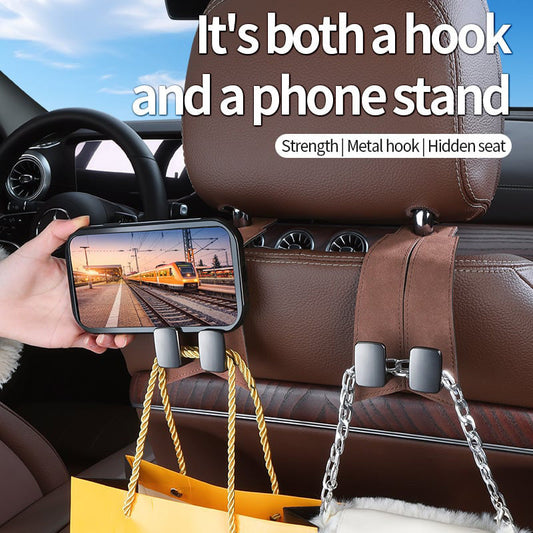 🔥 Double crochets multifonctions de suspension pour dossier de siège de voiture