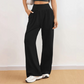 👖🍂❣️ PROMO -50% ! Pantalon de Survêtement Femme Taille Haute & Jambes Larges – Coupe Évasée, Doux & Poche (Gris Clair/Gris Foncé/Noir, S-2XL)