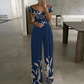 👗💃☀️ PROMO -50% ! Combinaison Femme Élégante – Épaules Dénudées, Jambes Larges & Tissu Fluide (Multi-couleurs, S-3XL)