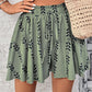 Shorty bohème taille haute imprimé pour femme