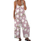 💐👗✨ PROMO -50% ! Combinaison à Jambes Larges Imprimé Floral pour Femme – Tissu Respirant, Poches & Tailles Grandes (5 Motifs, XL-5XL)