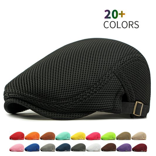 🧢 50% DE RÉDUCTION MAINTENANT ! 🌿 Casquette plate respirante avec sangle réglable – Tissu mesh, style classique Ivy & bandeau absorbant intégré – Confort toute la journée ✨