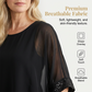 👚✨✈️ PROMO -50% ! Haut Décontracté à Col Rond pour Femme – Tissu Doux, Paillettes & 2 Couleurs (S-3XL)