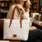 👜 Sac Fourre-Tout en Dentelle Blanche – Bretelles Réglables, Grand Compartiment & Fermeture Magnétique (Offre un porte-clés chat en cadeau