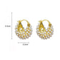 💎 50% DE RÉDUCTION! ✨ Boucles d'Oreilles Anneaux Perles Fausses – Éclat Élégant, Légèreté & Parfaites Pour Un Look Chic Au Quotidien 👂