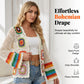 Top Crochet Manches Longues Évidé Rétro