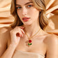 🌹 Collier élégant avec pendentif rose