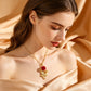 🌹 Collier élégant avec pendentif rose
