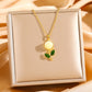 🌹 Collier élégant avec pendentif rose