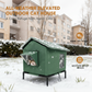 🐈 -50% ! 🌧️ Maison pour Chat Extérieure Surélevée Toutes Saisons – Oxford + Aluminium Thermique – Imperméable & Isolée – Pliable pour Confort Douillet ✨
