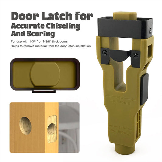 🛠️✨🚪 PROMO -50% ! Outil Professionnel d'Installation de Loquet de Porte – Guide de Mortaise Précis, ABS Robuste (5 Couleurs)