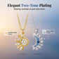 🌙✨☀️ PROMO -50% ! Collier Pendentif Soleil et Lune avec Strass – Design Entrelacé, Finition Or/Argent (3 Options)