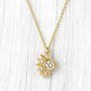 🌙✨☀️ PROMO -50% ! Collier Pendentif Soleil et Lune avec Strass – Design Entrelacé, Finition Or/Argent (3 Options)