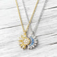 🌙✨☀️ PROMO -50% ! Collier Pendentif Soleil et Lune avec Strass – Design Entrelacé, Finition Or/Argent (3 Options)