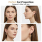 💗💎🔥 PROMO -50% AUJOURD'HUI ! Boucles d’Oreilles Créoles Cœur – Cristaux & Design Double Cœur, Or (Élégantes & Légères)