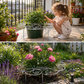 💐🌹🌿 PROMO -50% ! Support Anti-Chute pour Plantes – Fer Robust, Design Spiralé (3 Tailles, Gris Argenté)