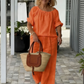 ⏳Offre à durée limitée⏰Ensemble 2 pièces pour femme (haut et pantalon à cordon) – Coupe ample, confortable et idéal pour se détendre ou pour un look de tous les jours 🌸