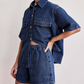 ✨ Ensemble Chemise & Short en Denim - Confort Décontracté ! ✨