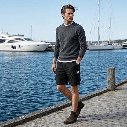 Short Cargo Décontracté d'Été pour Homme