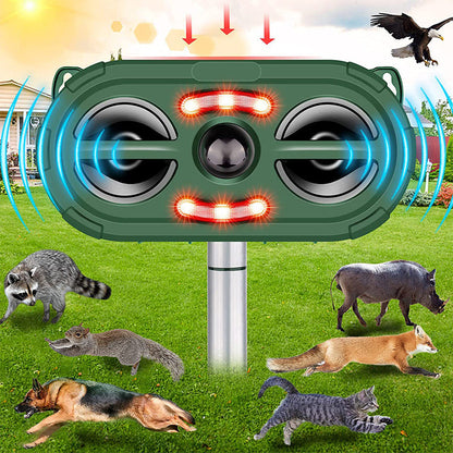 Repulsif à ultrasons pour animaux à énergie solaire