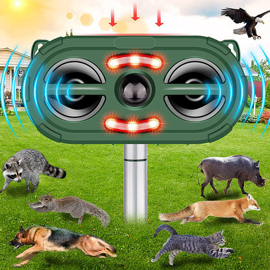 Repulsif à ultrasons pour animaux à énergie solaire