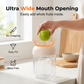 🧃🥂 PROMO SPÉCIALE 34,99€ ! Blender Personnel Portable pour Smoothies & Milkshakes – Sans Fil, 1L, Broyage de Glace, Nettoyage Auto (Beige)