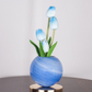 💡 Veilleuse Bouquet de Tulipes – Verre & Métal – Lueur Douce & USB for Chambre & Nursery