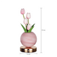 💡 Veilleuse Bouquet de Tulipes – Verre & Métal – Lueur Douce & USB for Chambre & Nursery