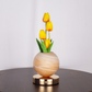 💡 Veilleuse Bouquet de Tulipes – Verre & Métal – Lueur Douce & USB for Chambre & Nursery