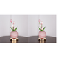 💡 Veilleuse Bouquet de Tulipes – Verre & Métal – Lueur Douce & USB for Chambre & Nursery
