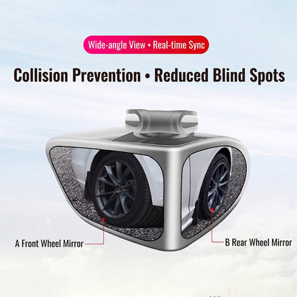 🔥 PROMO FLASH : 50% DE RÉDUCTION ! 🚗 Rétroviseur Angle Mort Double Objectif – Verre Convexe – Réglable 360° & Vue Trottoir for Conduite Sécurisée 🛡️