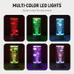 💐🐟💧 PROMO -50% ! Lampe à Bulles LED pour Aquarium – 7 Couleurs, Télécommande, USB/Piles (Blanc/Rose/Noir, 20,5×10,5 cm)