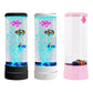 💐🐟💧 PROMO -50% ! Lampe à Bulles LED pour Aquarium – 7 Couleurs, Télécommande, USB/Piles (Blanc/Rose/Noir, 20,5×10,5 cm)