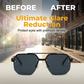 Lunettes de soleil géométriques polygonales stylées pour homme