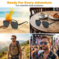 Lunettes de soleil géométriques polygonales stylées pour homme