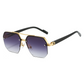 Lunettes de soleil géométriques polygonales stylées pour homme