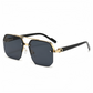 Lunettes de soleil géométriques polygonales stylées pour homme