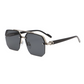 Lunettes de soleil géométriques polygonales stylées pour homme