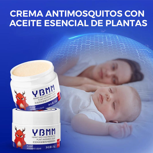 🌿🦟 PROMO -50% ! Crème Anti-Moustiques à l’Huile Essentielle de Plantes – 100% Naturel, Sûr pour Bébés, Protection 15m² (35ml, 1/3/5 Pots)