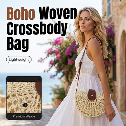 Sac bandoulière tissé pour femme